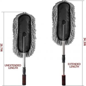 Super Soft Microfiber Car Duster Exterior with Extendable Handle, Car Brush Duster for Car Cleaning